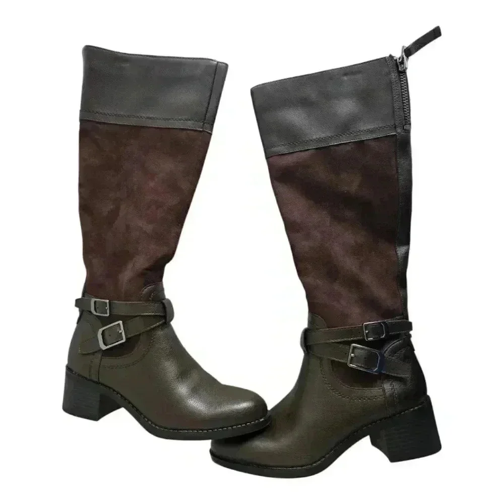 Franco Sarto Suede Leather Brown Boot